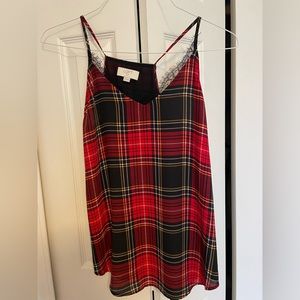 Plaid cami top